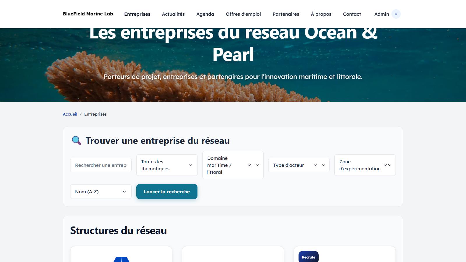 Aperçu de l'annuaire d'entreprises Tissely